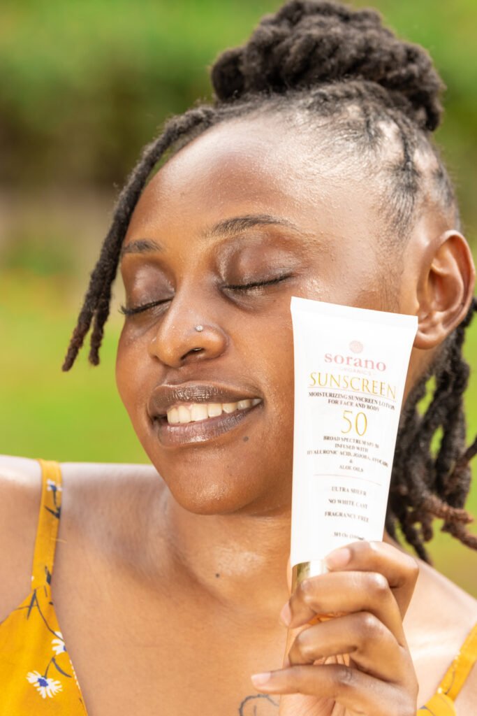 Get sunscreen for dark skin from SoranoOrganics at affordable price