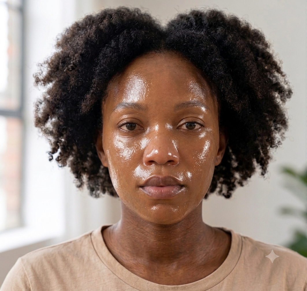 Oily skin condition
