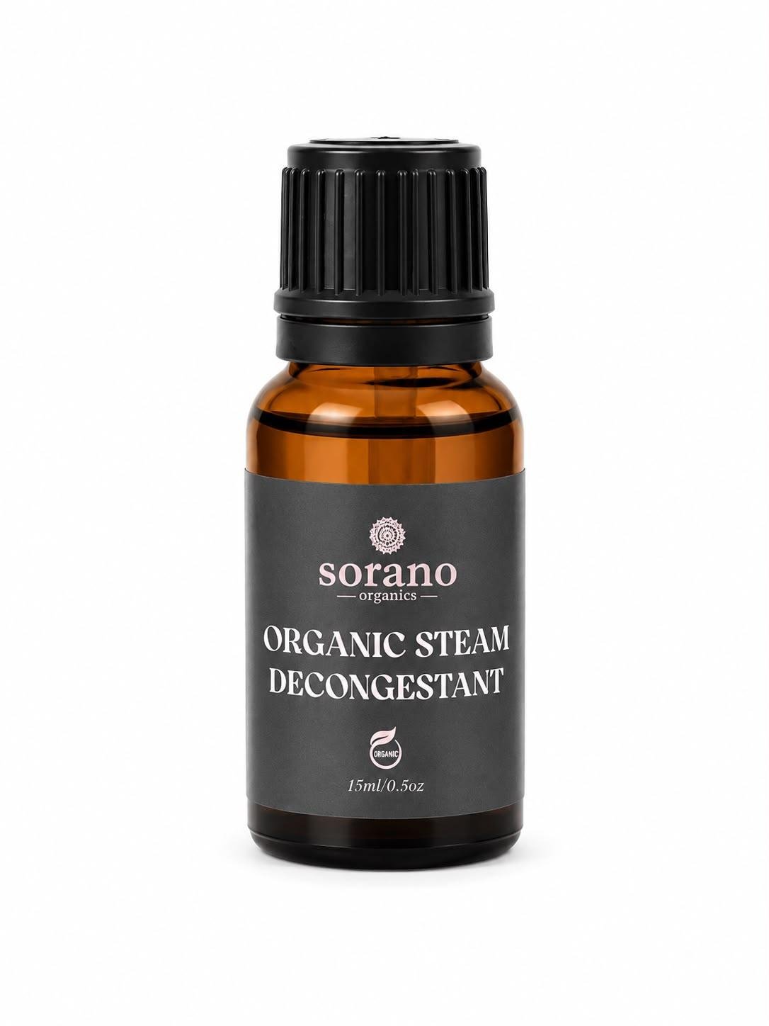 organic steam decongestant 15ml bottle